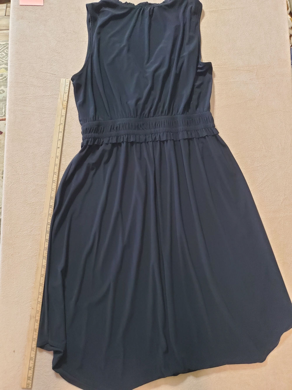Classic Black Sleeveless A-Line Dress